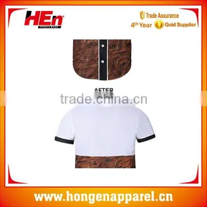 Customise Button up Baseball Jerseys thumbnail-4