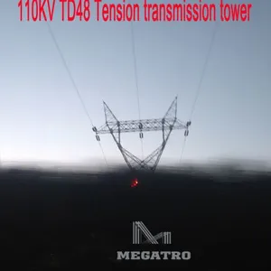 MEGATRO 110KV TD48 Tension Transmission Tower thumbnail-2