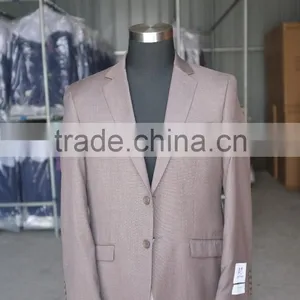 Good Quality Two Buttons T/R Brown Check Slim Fit Blazers for Men thumbnail-1