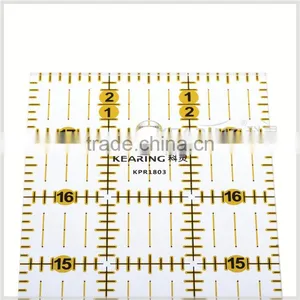 Kearing Chinese Factory Price OEM Inch Scale Acrylic Quilting Ruler, 18'' * 3'' Patchwork & Quilting Rulers # KPR1803 thumbnail-6