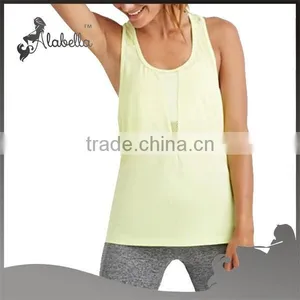 Mesh Panel Athletic Yoga Tank Top Stringer Tank Top thumbnail-3
