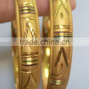 Gold Plated BANGLE Bracelet thumbnail-1