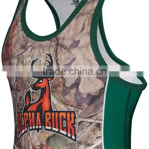 Hot Sale Cheap and Cool Custom Sublimated Wrestling Singlets thumbnail-1