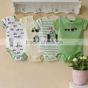 Mom and Baby 2012 Summer Baby Wear 100% Cotton Embroider Short Sleeve Bodysuit thumbnail-1