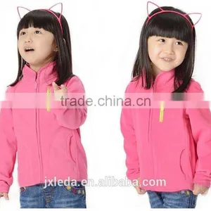 Brand 4-12Y Spring Boys And Girls Cardigan Coat Jacket Kids Pure Color Outfit Kids Clothings Children Polar Fleece Jacket thumbnail-4