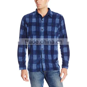 2016 Winter Latest Wholesale Long Sleeve Flannel Plaid Shirt thumbnail-1
