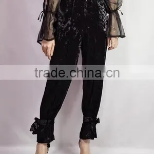 4657 Runwaylover High Waist Sexy New Design Cut Velvet Pant thumbnail-2