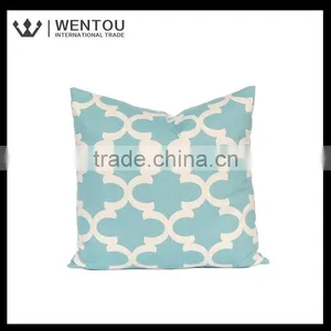 Fashion Plain Blue Throw Pillow Cover thumbnail-3