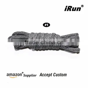 Customized Regular Mottle Pattern Yeezy Round Laces for Hikers - Round Pattern Fitness Shoes Shoelaces Strings - 8 Colors thumbnail-2