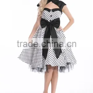 Apparel Walson Sey Halter Cotton Cheap Women 50s Vintage Dress 6075-3 thumbnail-3