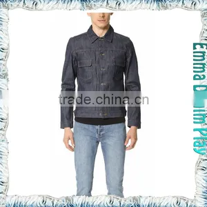 Fashion High Quality Men's Black Denim Jackets Outwear thumbnail-1