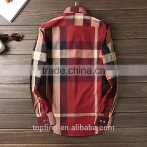 Fancy Red and Black Big Check Men Casual Shirt Embroidery Design thumbnail-2