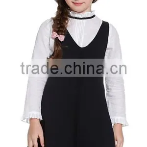 Cheap Wholesale Long Woolen Handmade Children Sweater Vest Dresses Designs for Girl thumbnail-2
