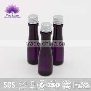 Transparent PVC Plastic Bottle With Purple Shampoo for Hotel thumbnail-1