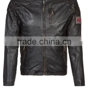 UK FLAG LEATHER JACKET thumbnail-1