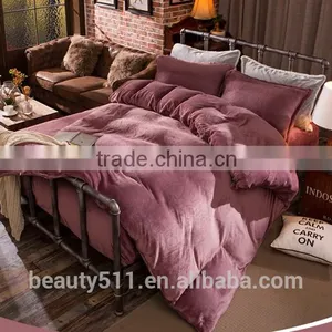 High Quality Colorful Winter Warm Flannel Bed Comforter Sheet BS484 thumbnail-5