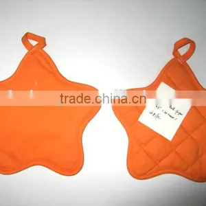 Star Shape Plain Dyed Pot Mitt AZO Free Cotton Pot Holder thumbnail-4