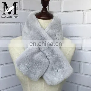 2016 Winter Women Real Rabbit Fur Scarf Wholesale / Scarf Factory China thumbnail-5