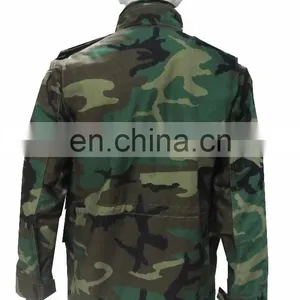 Factory Supply Custom Woodland Camouflage M65 Jacket for Sale thumbnail-4