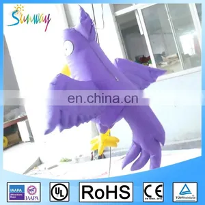 Customized Giant Hanging Purple Inflatable Parrot Bird For Advertising Or Decoration thumbnail-2