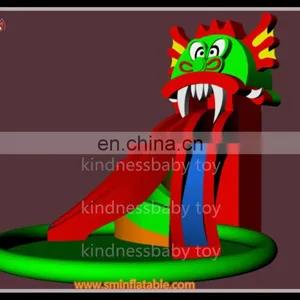 Commercial Inflatable Water Slides,inflatable Water Pool Slide,three Lane Water Park Slide for Sale thumbnail-3