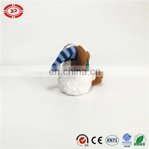Shane White Sheep With Scarf Curious Emotion Plush Stuffed Toy Keychain thumbnail-3