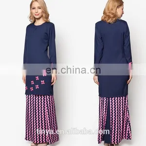 Latest Design Women Baju Kurung Islamic Clothing Wholesale thumbnail-3