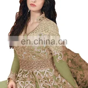 Engagement Party Wear Net Anarkali Style Lehenga Suits 2017 (Semi-Stitched) thumbnail-2
