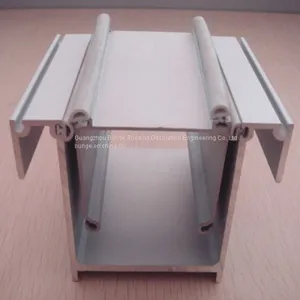 Black Anodized Powder Coating Office Partition Aluminum Extrusion Profiles thumbnail-2