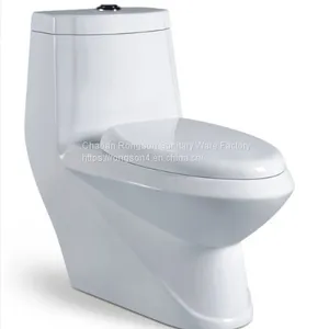 Sanitary Ware One Piece Dual-flush wc Ceramic Ridge Toilet Chaozhou thumbnail-1
