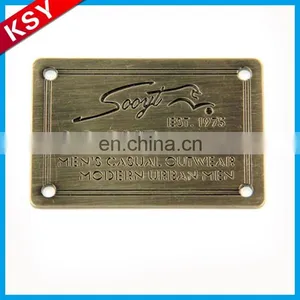 Custom Metal Garment Clothing Labels With Engraved Logo thumbnail-5