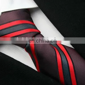 Men's Fashion Striped Skinny Ties Men Business Polyester Slim Necktie Custom High Quality Brand Factory Neck Tie Cheap Price thumbnail-5