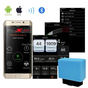 ELM IOS Super Mini Elm327 Bluetooth OBD2 Elm 327 4.0 OBD 2 Car Diagnostic-Tool Scanner Elm-327 OBDII Adapter Auto Diagnostic Tool thumbnail-1