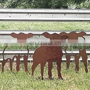 Rustic Animal Corten Steel Statue thumbnail-3