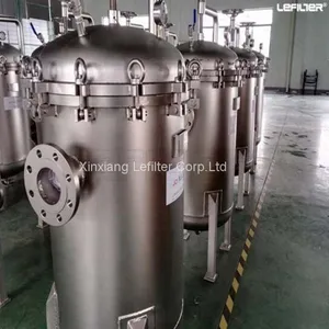 15-30 t /h 5 Micron pp Bag Filter Housing Liquid Bags Filter Housing Stainless Steel 304/316 Single Bag Filters and Housings thumbnail-1