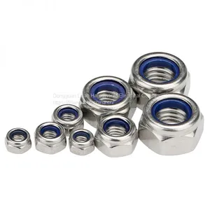 The High Quality DIN982 Stainless Steel Self Lock Nut Nylon Clinching M5 Press Hex Nylock Bolts Nuts thumbnail-4