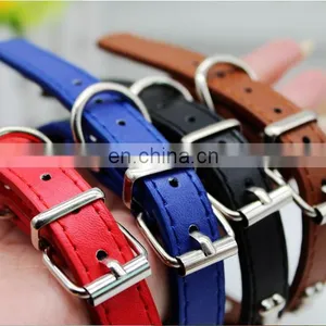 Soft Touch Basic Classic Padded Leather Pet Collars Adjustable Durable Dog Collars Pet Supplies thumbnail-5