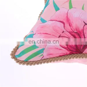 Recycling Custom Animal Toucan Printed Pillow Polyester Canvas Water Resistant Outdoor Cushion for Home Decor Sofa thumbnail-6