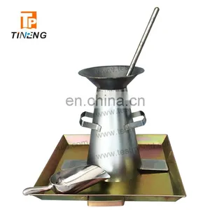 Concrete Slump Cone Test Set With Base Plate and Scoop and Tamping Bar and Funnel thumbnail-1