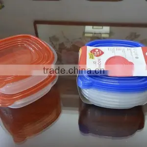 Good Selling 2 Pcs Plastic Food Storage Container 670ml thumbnail-1