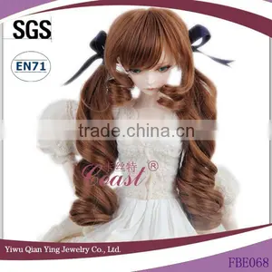 Fashion Nice Curly Dark Brown1 BJD Doll Wig thumbnail-1