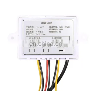 Digital Temperature Humidity Controller Regulator Thermostat Hygrostat Thermometer Hygrometer Control With Humidity Sensors 220V thumbnail-4