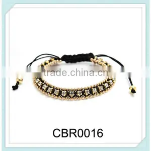 2014 Fashion Plait Elastic Bracelet With Crystal Diamond for Girls Women thumbnail-1