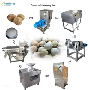 Coconut Milk Procution Line Coconut Machines Coconut Milk Extractor Machines Coconut Milk Machine thumbnail-1