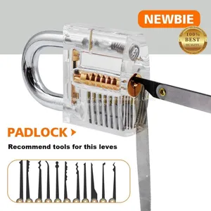 Locksmith Lock Picking Tools Set and Kit With Repair Practice Padlock thumbnail-5