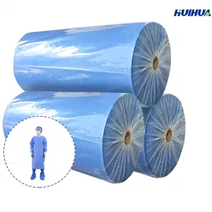 Factory Price 40gsm SMS / SMMS / SSMMS Nonwoven Fabric thumbnail-1