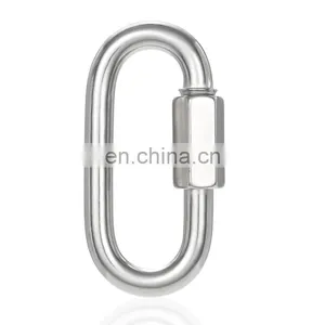 JRSGS Wholesale Quick Chain Link Chain Connecting Link Curt Threaded Stainless Steel Quick Link / Snap Hook thumbnail-5