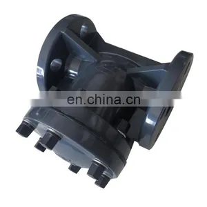 Wholesale Medium Pressure Manual Plastic Pvc UPVC Wafer Flange Check Valve For Acid Liquid thumbnail-2