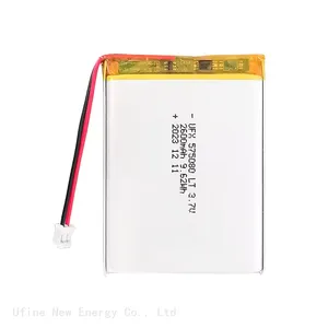 3.7V 2500mAh UFX 575080 Low Temperature Lithium Ion Rechargeable Battery Wholesale thumbnail-1