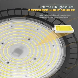 150w Ufo Industrial and Mining Lights, 200w Microwave Sensing Industrial and Mining Lights, Warehouse Lights, 100w High-bay Led Lights for Factories, High-brightness thumbnail-4